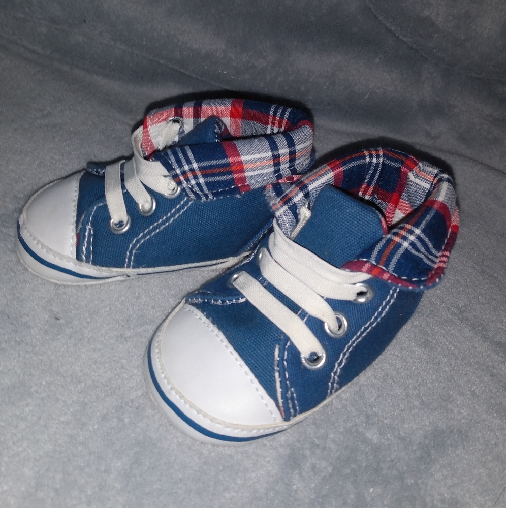 Baby boys plaid sneaker